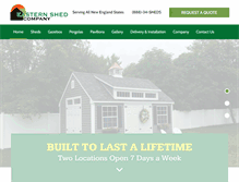 Tablet Screenshot of easternshed.com